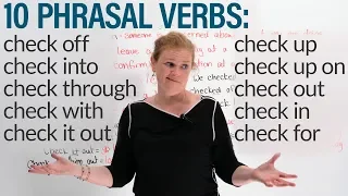 Download 10 Phrasal Verbs with CHECK: check in, check out, check for... MP3