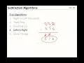 Math 110 - 7B Subtraction Algorithms