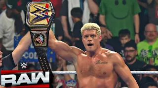 Cody Rhodes Wins Undisputed Championship Sami Zayn Lose ? WWE Raw 2026 Highlights 