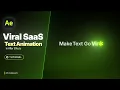 Viral SaaS Text Animations in After Effects Easy Modern Text Effects