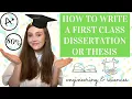 HOW TO WRITE FIRST CLASS