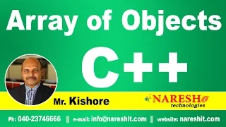 Array of Objects in C C Tutorial Mr Kishore