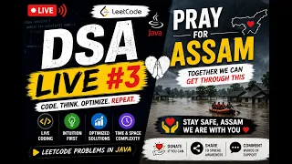 DSA Live LeetCode Problem Solving in Java Pray for Assam
