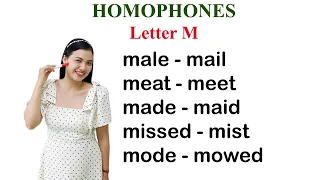 Homophones | Letter M | Common Words That Sound the Same