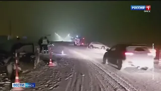 На федеральной трассе Тюмень — Омск ограничено движение из-за ДТП