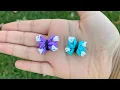 My own design How to make mini rainbow loom butterfly s on the hook