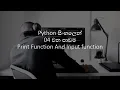 Python Tutorials 04 Input And Print Function Sinhala Black Tiger