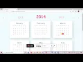full year calendar in HTML CSS and JAVASCRIPT USING VS CODE EDITOR