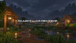 Relajante caminata en la lluvia en Minecraft para dormir😴