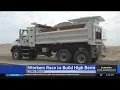 Long Beach crews race to build high berm ahead of Hurricane Kay