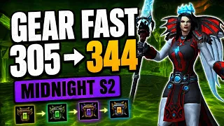 How to Gear FAST in WoW Midnight Season 2 305 NOW to 344