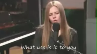 avril lavigne things ill never say acoustic aol session lyrics