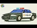 How to draw a police car