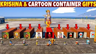 Franklin Shinchan Doraemon Found Containers in GTA 5 in Telugu