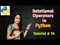 Relational operators in Python Python in Hindi Python tutorial
