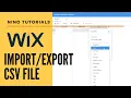 Wix Database Collection - CSV File