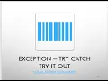 CS1410 Section 12 3 Exceptions - Try Catch Throw