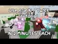 How Make USE AGAIN USE TWICE Variants IN 2 MINUTES Tutorial JJS Skill Builder