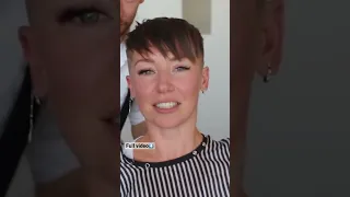 She was so nervous to get her hair cut this short