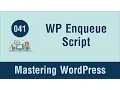 Mastering WordPress in Arabic - WP Enqueue Script Function