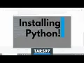 Installing Python and Saying Hello Computing from the Ground Up