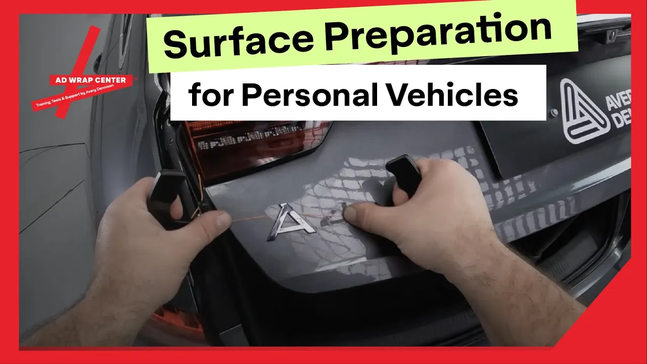 04 Préparation de la surface pour les véhicules personnels (AD Wrap Center)