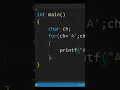TO PRINT ASCII CODE