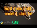 PythonLab 3 decision making and looping constructs