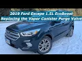 2019 Ford Escape 1 5L EcoBoost Replacing the Vapor Canister Purge Valve short format