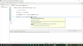 Java Strings String to StringBuffer StringBuffer to String String Reverse