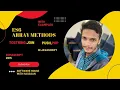 Javascript Array Methods toString join pop and push methods