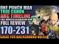 The True Canon One Punch Man Arc Chapter Timeline Post War Full Review Chapters 170 - 231