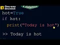 if-statement to determine the temperature - Conditional statement