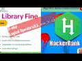27-Library Fine Hackerrank C Algorithm Solution