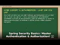 Java Spring Security Basics Master Authentication Authorization Beginners to Advanced