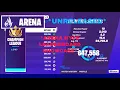 NEW FORTNITE HYPE LEADERBOARD ARENA UNRELEASED SHOWCASE