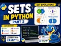 Python Sets Part 2 in Telugu Set Methods Set Operations Explained in Telugu