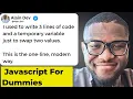 Stop Using Temporary Variables to Swap Values in JavaScript