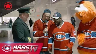 Air Canada And Youppi Surprise Habs Fans At YUL 
