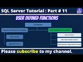 SQL Server User-Defined Functions UDF Advantages vs Disadvantages SQL Server Tutorial