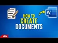 How to Create a New Word Document Microsoft Word for Beginners