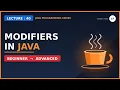 Modifiers in Java in Hindi Access Modifiers in Java With Example Non Access modifiers in Java