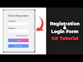 C Login Registration System with MySQL Database using XAMPP