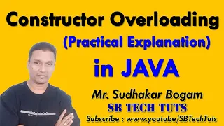 Constructor Overloading in Java with Practical Complete Explanation Java Programming