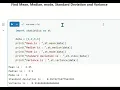 Find Mean Median mode Standard Deviation and Variance In Python