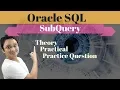 Tutorial SubQuery in Oracle SQL Database by rakesh malviya