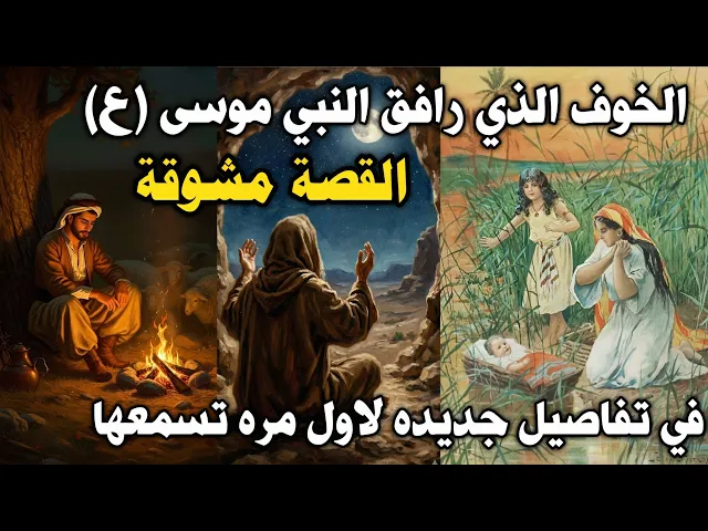 ⁣قصة مشوقة: الخوف الذي رافق النبي موسى (ع) في تفاصيل جديده لاول مره تسمعها