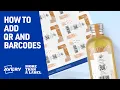 How To Add QR and Barcodes with Avery Design and Print Online