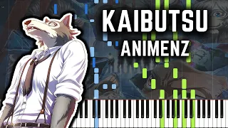 Download [Animenz] Kaibutsu (Monster) - BEASTARS S2 OP - Piano Tutorial || Synthesia MP3