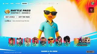 fortnite chapter 7 season 3 battle pass trailer full showcase 